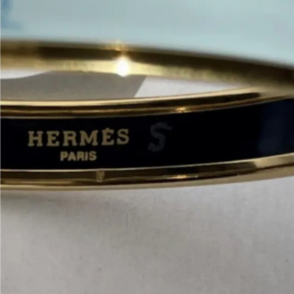 HERMES Bangle Bracelet, Authentic, Light Blue 62mm Austria - Picture 7 of 8